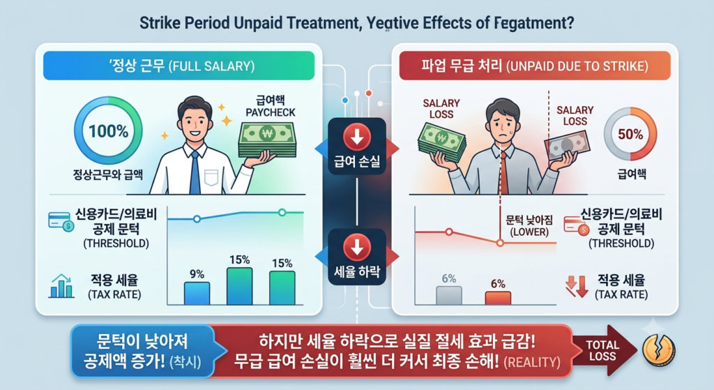 파업기간 무급